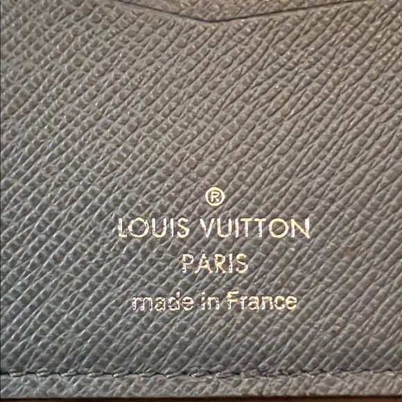 Louis Vuitton Charcoal Textured Key Holder